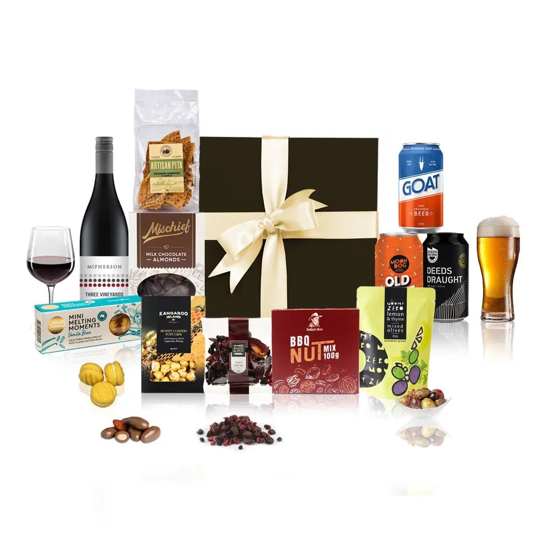 Beer & Wine Date Night Hamper Purely Gourmet AU