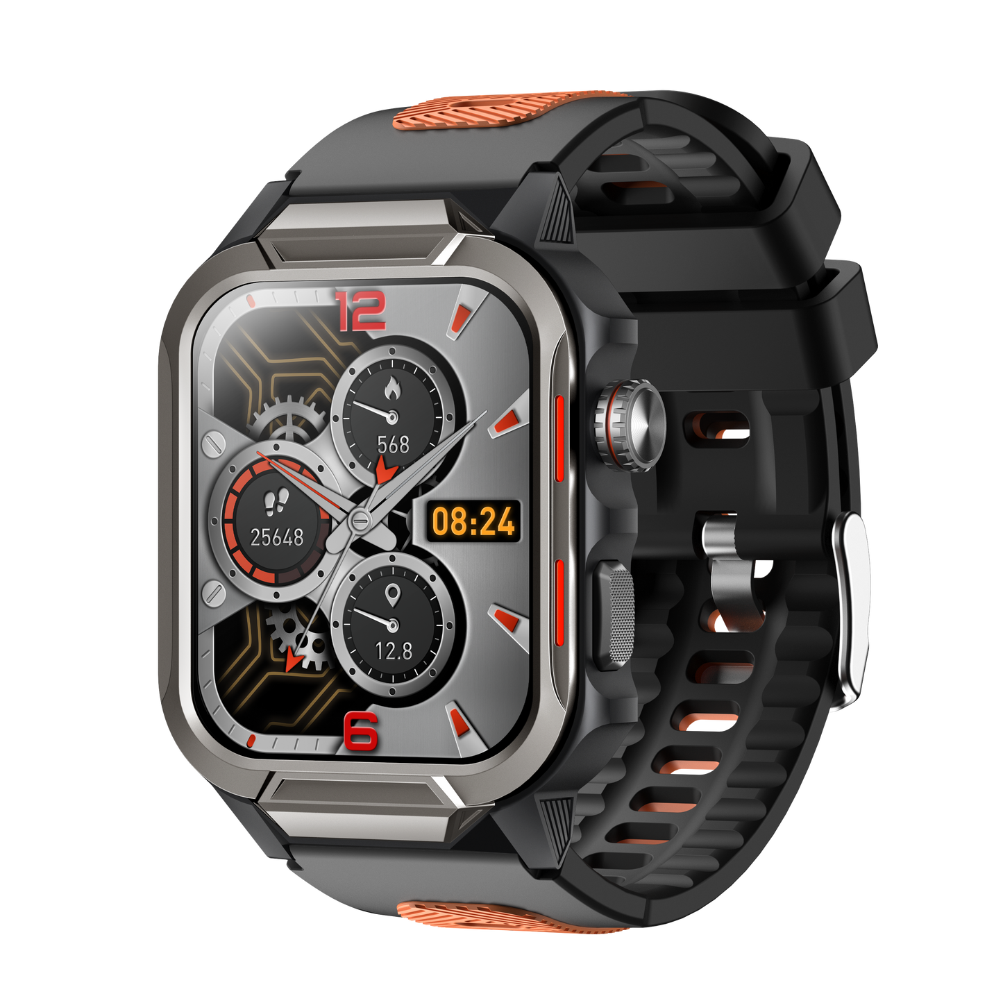 Smart Watch for Men 3ATM Waterproof Smartwatch 1.96 inch screen for Android and iOS Phones Fitness Tracker Watch with 100+ Sports Modes WAUTTON