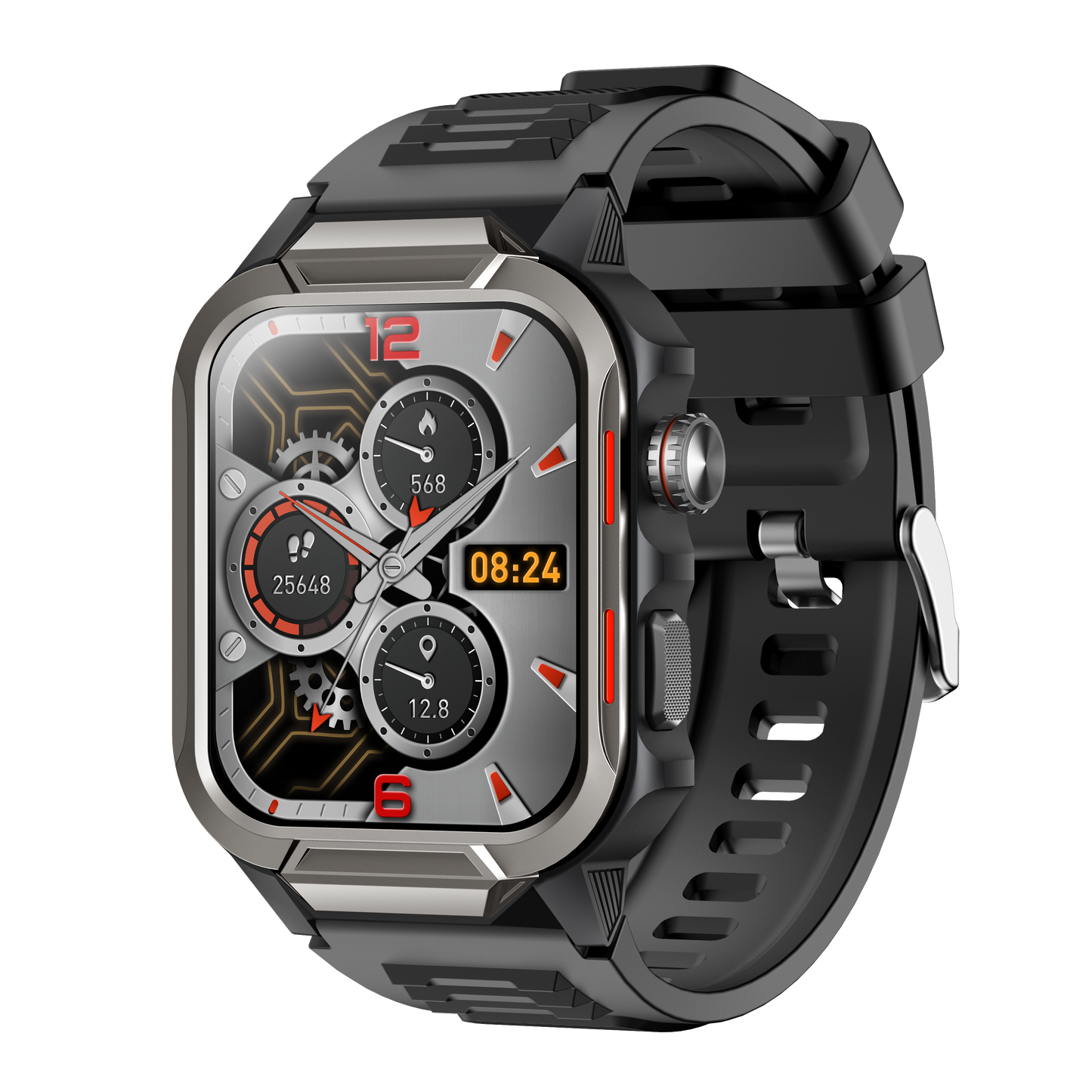 Smart Watch for Men 3ATM Waterproof Smartwatch 1.96 inch screen for Android and iOS Phones Fitness Tracker Watch with 100+ Sports Modes WAUTTON