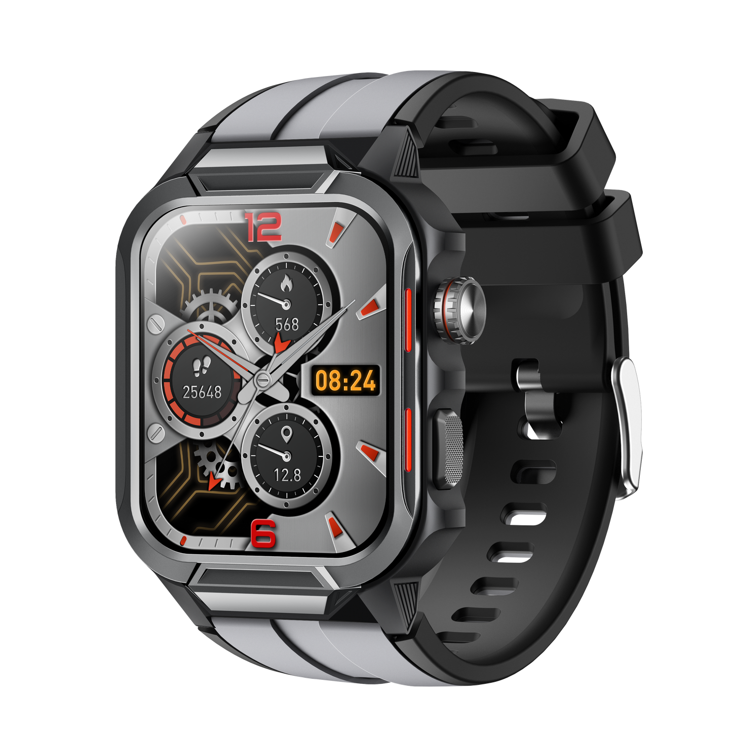 Smart Watch for Men 3ATM Waterproof Smartwatch 1.96 inch screen for Android and iOS Phones Fitness Tracker Watch with 100+ Sports Modes WAUTTON