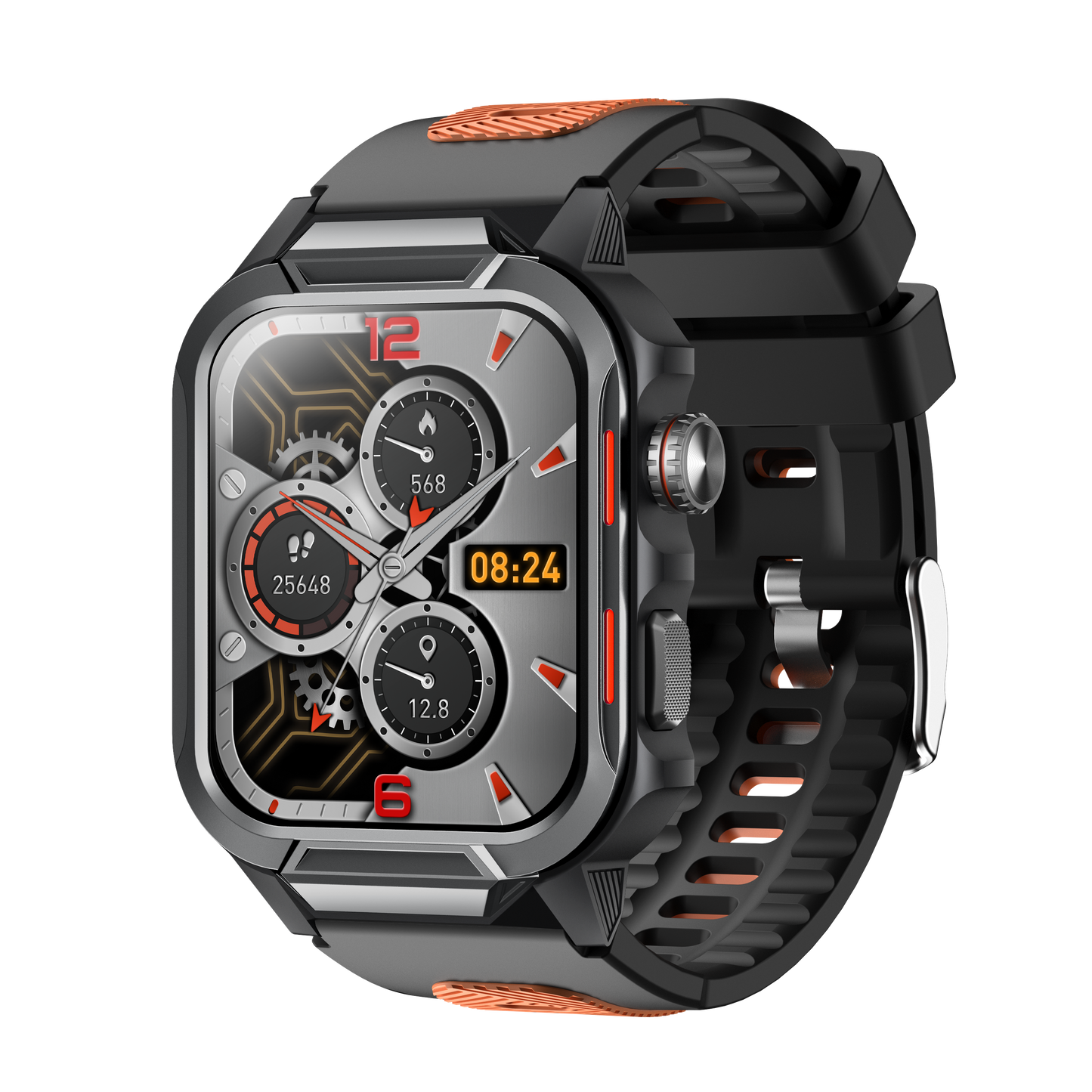 Smart Watch for Men 3ATM Waterproof Smartwatch 1.96 inch screen for Android and iOS Phones Fitness Tracker Watch with 100+ Sports Modes WAUTTON