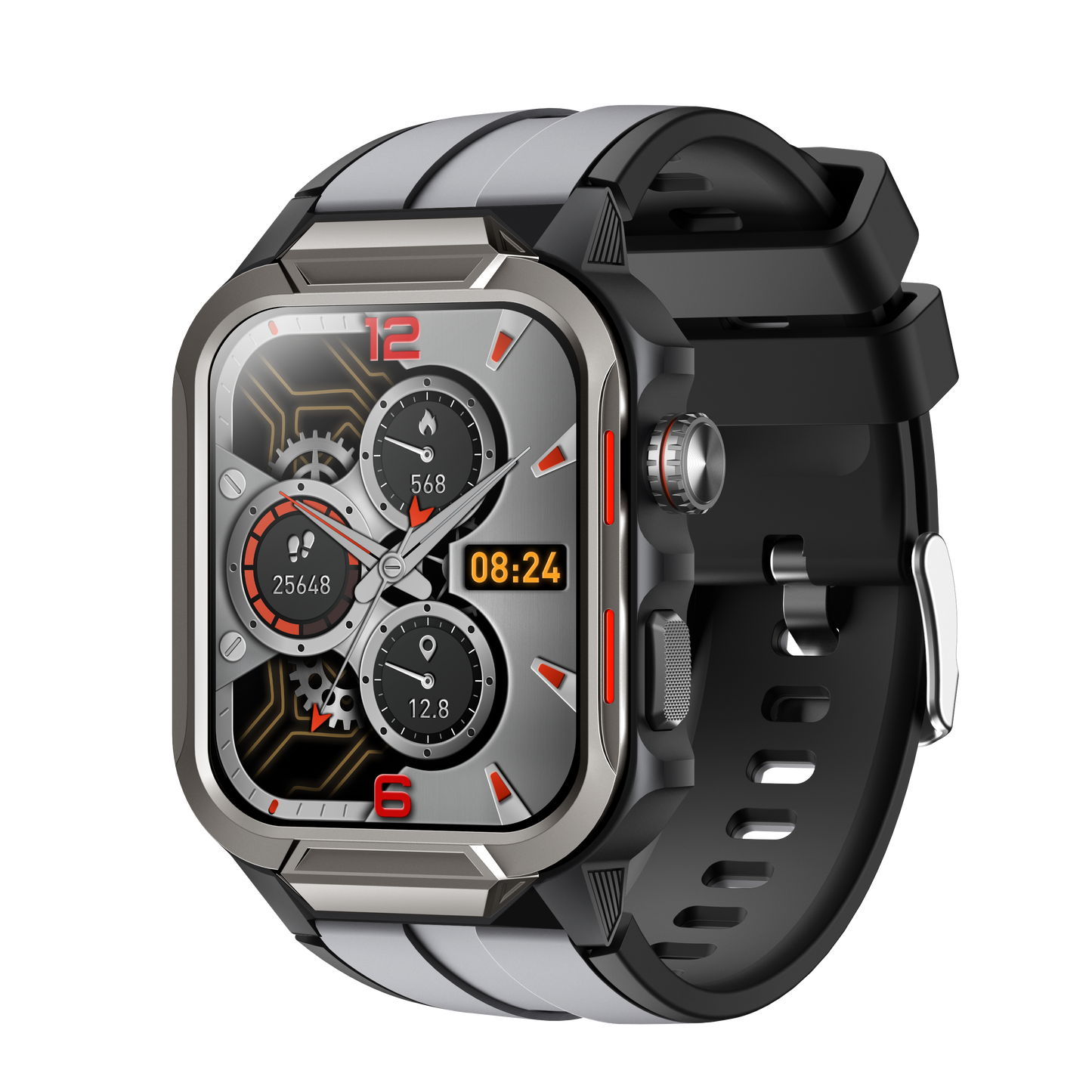 Smart Watch for Men 3ATM Waterproof Smartwatch 1.96 inch screen for Android and iOS Phones Fitness Tracker Watch with 100+ Sports Modes WAUTTON