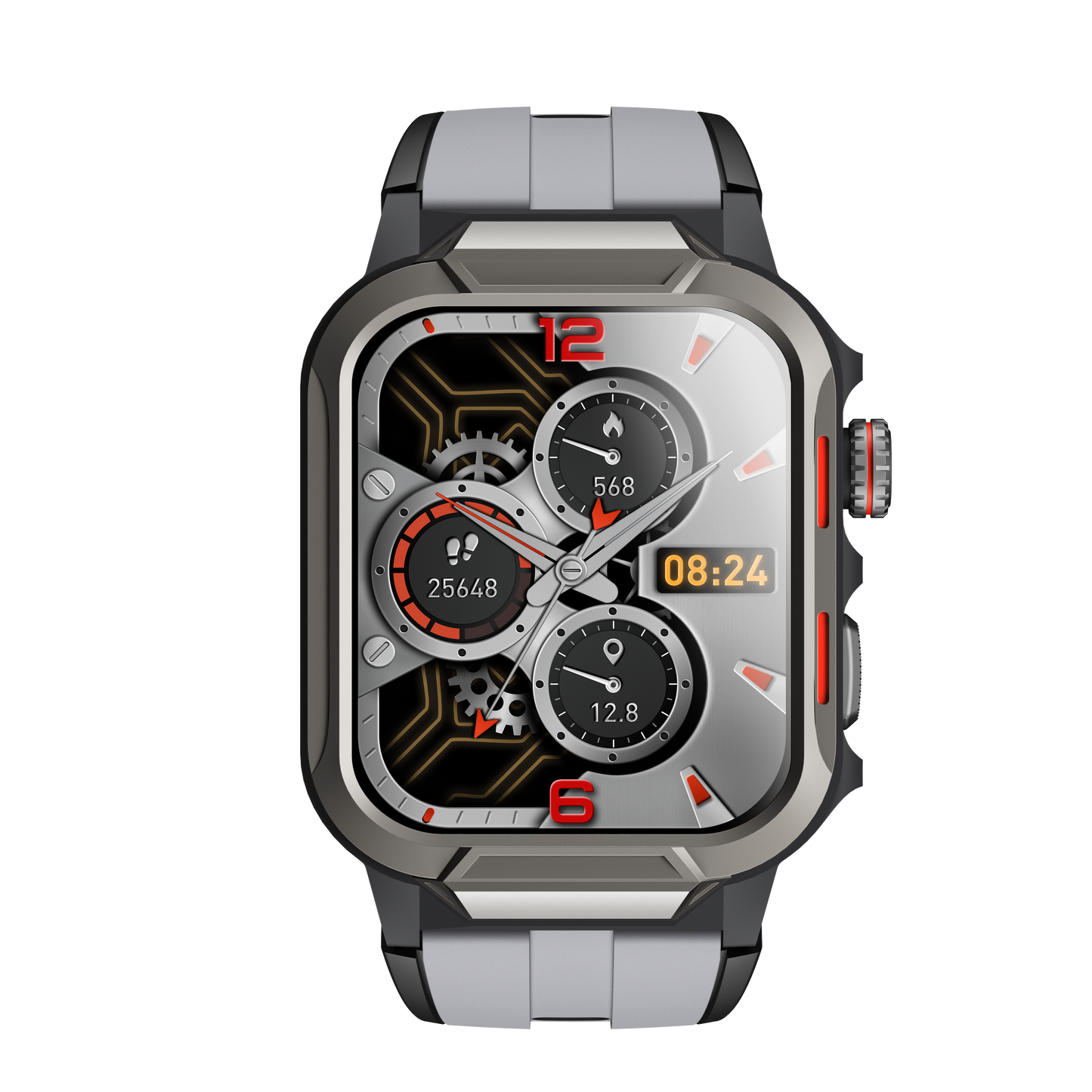 Smart Watch for Men 3ATM Waterproof Smartwatch 1.96 inch screen for Android and iOS Phones Fitness Tracker Watch with 100+ Sports Modes WAUTTON