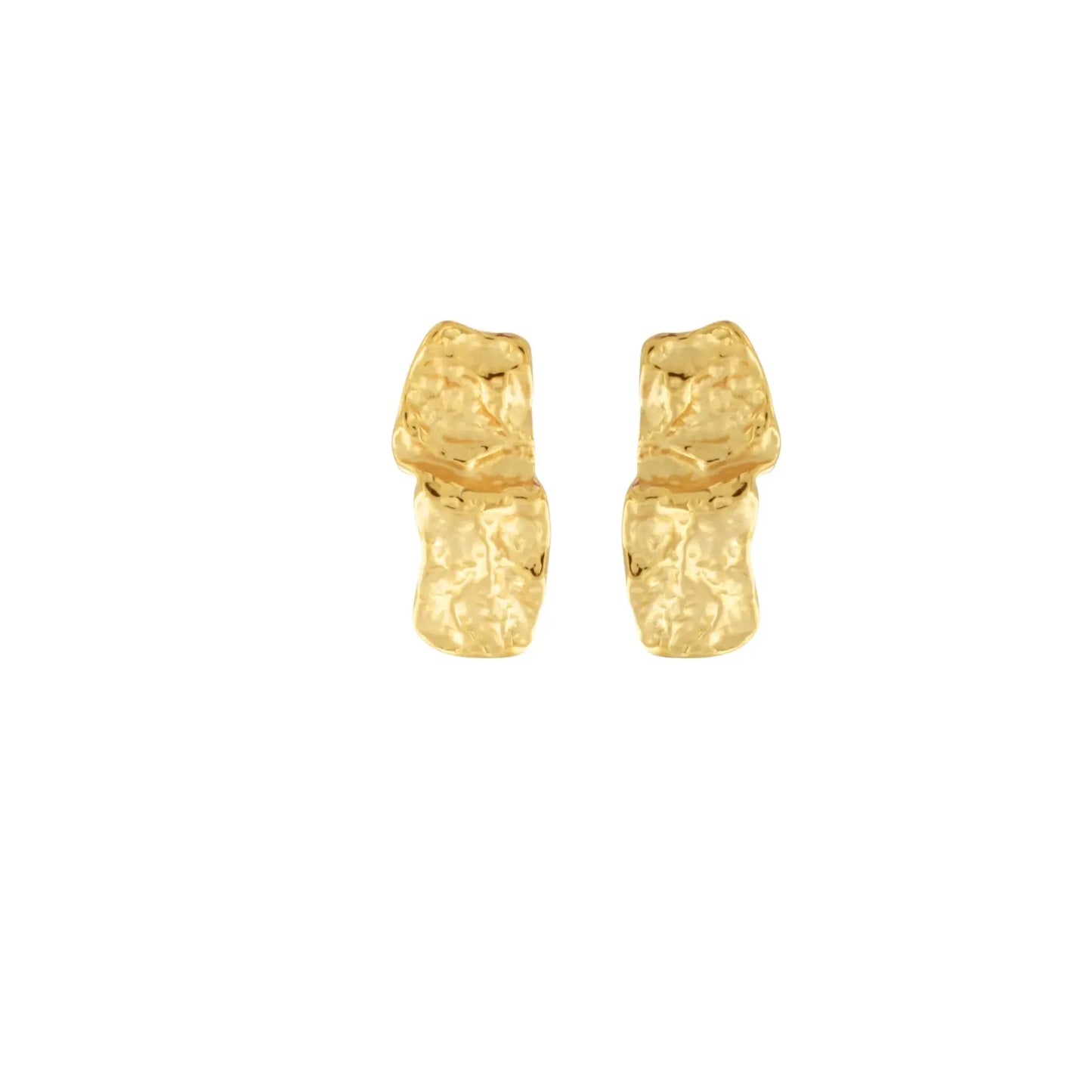 Courage Waterproof Square Statement Earring 18K Gold Plating Dansk Copenhagen