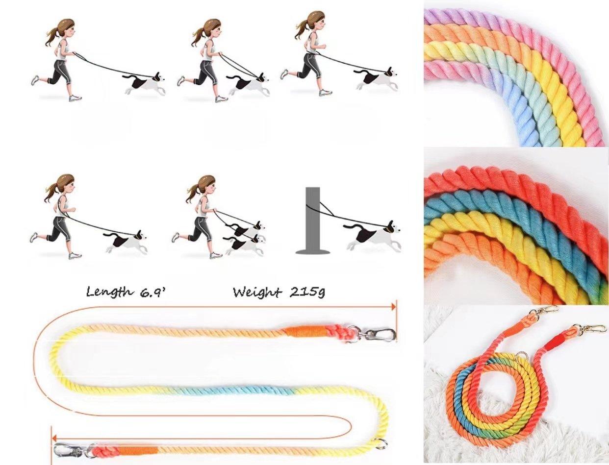 HANDS FREE DOG ROPE LEASH - AUTUMN GARDEN PAWSOME PETS