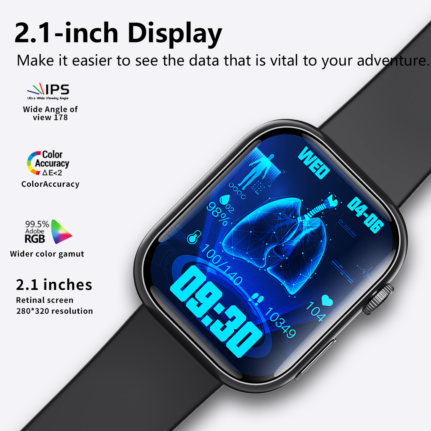 Best ECG Smart Watch of 2025 With Blood Pressure Monitor+Blood Glucose Monitoring Wautton Outdoor Gear