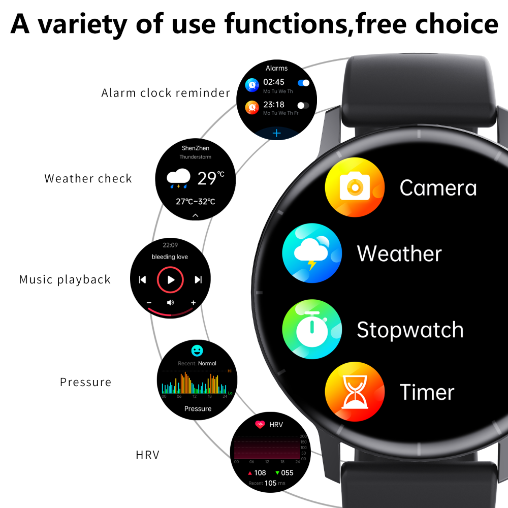 ECG monitor Smart Watch Non Invasive Blood Glucose Smart Watch with Blood Component Analysis Wautton Outdoor Gear