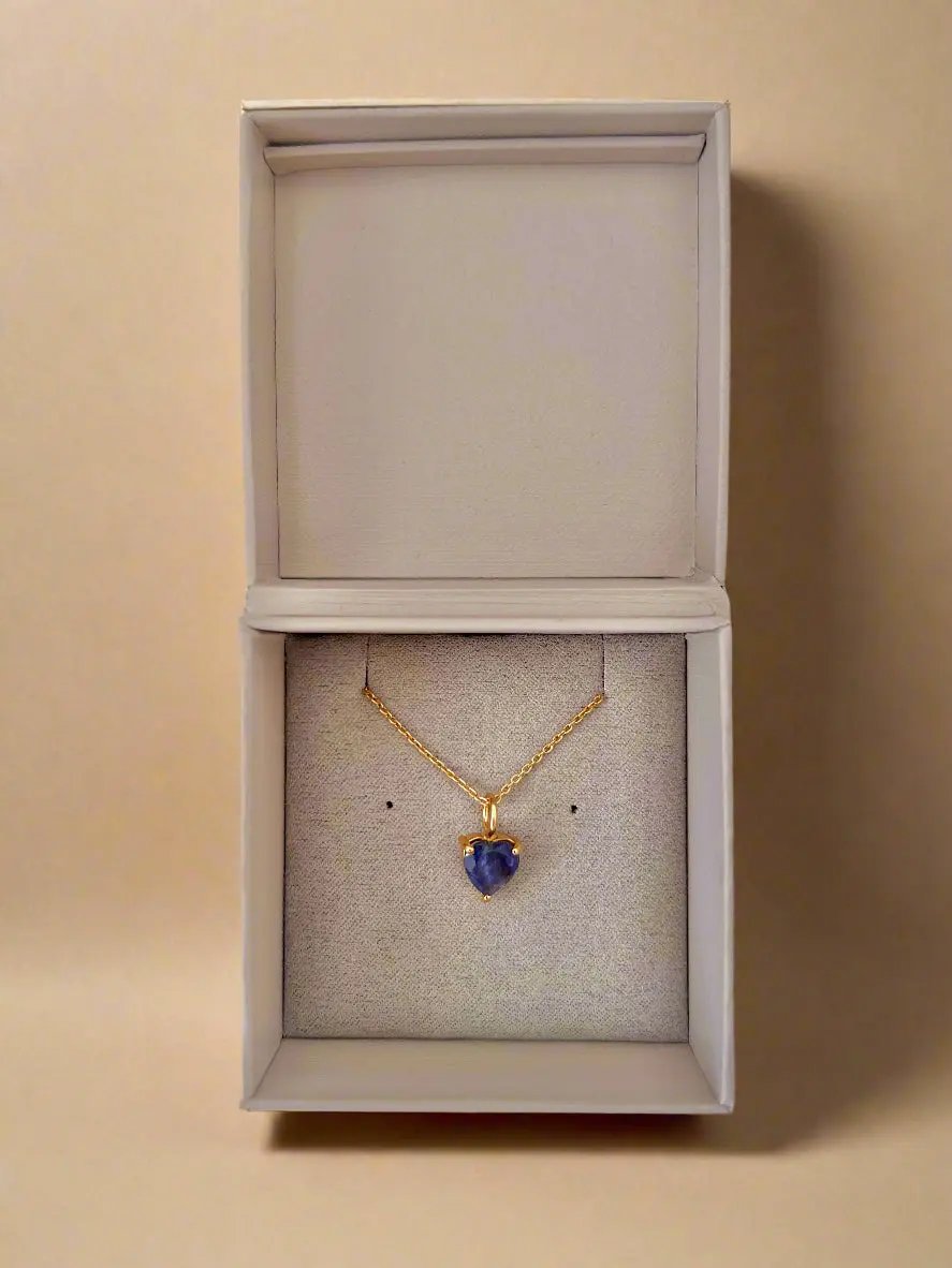 December Birthstone Chain Necklace Gold Lunar