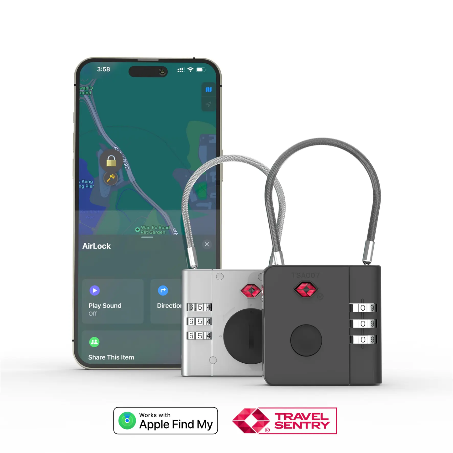 AirLock - Smart Anti-Loss TSA Travel Lock OneAdaptr