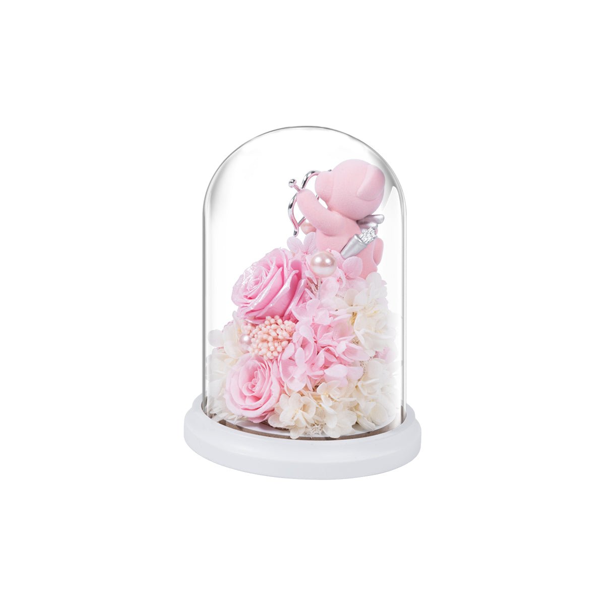 Adorable Cupid's Embrace Pink Teddy Bear JOYFLOWER
