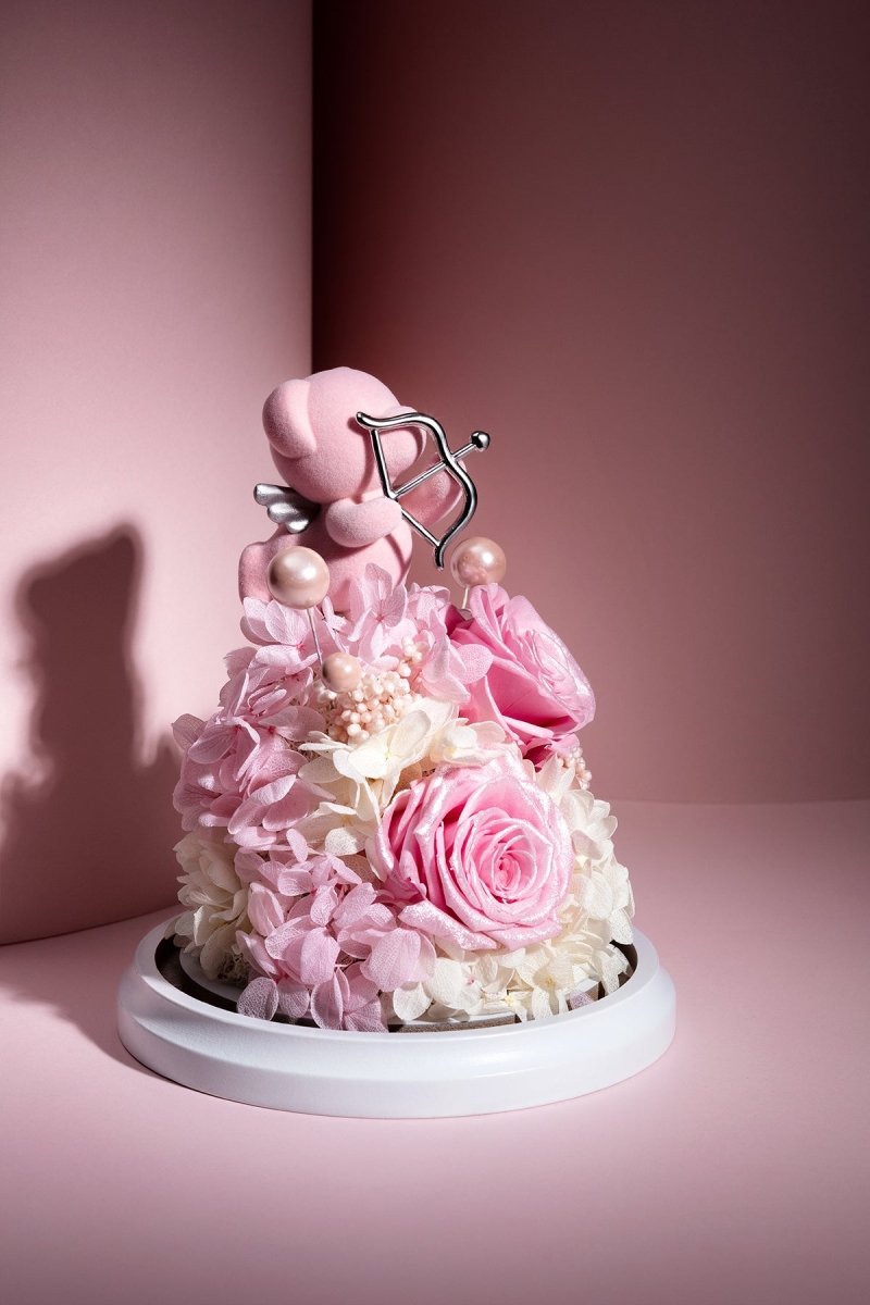 Adorable Cupid's Embrace Pink Teddy Bear JOYFLOWER