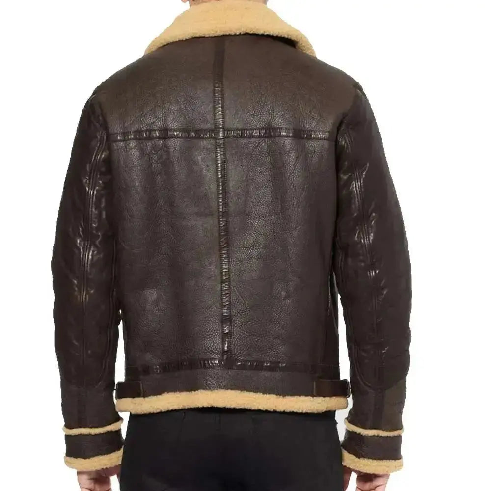 Mens Shearling Bomber Jacket-1