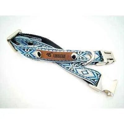 Finnigan Small Dog Collar: Personalised Engraving & Designer Fabrics Finnigan's Play Pen