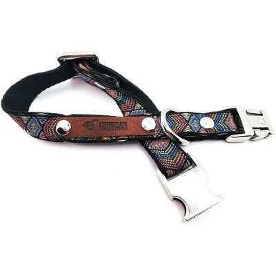 Finnigan Small Dog Collar: Personalised Engraving & Designer Fabrics Finnigan's Play Pen