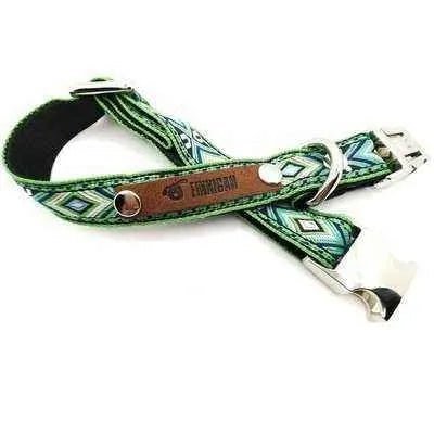 Finnigan Small Dog Collar: Personalised Engraving & Designer Fabrics Finnigan's Play Pen