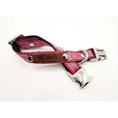 Finnigan Small Dog Collar: Personalised Engraving & Designer Fabrics Finnigan's Play Pen