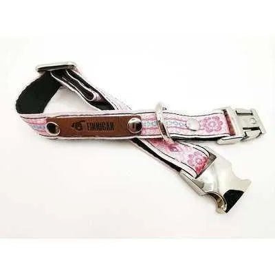 Finnigan Small Dog Collar: Personalised Engraving & Designer Fabrics Finnigan's Play Pen