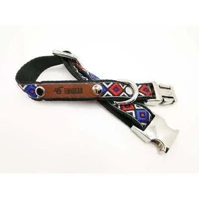Finnigan Small Dog Collar: Personalised Engraving & Designer Fabrics Finnigan's Play Pen