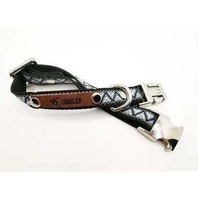 Finnigan Small Dog Collar: Personalised Engraving & Designer Fabrics Finnigan's Play Pen