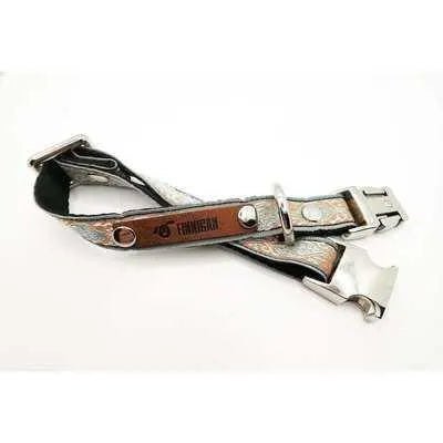 Finnigan Small Dog Collar: Personalised Engraving & Designer Fabrics Finnigan's Play Pen