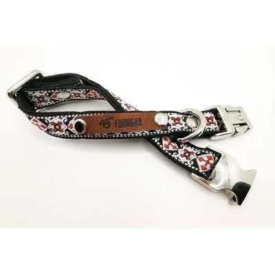 Finnigan Small Dog Collar: Personalised Engraving & Designer Fabrics Finnigan's Play Pen