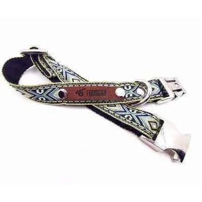 Finnigan Small Dog Collar: Personalised Engraving & Designer Fabrics Finnigan's Play Pen
