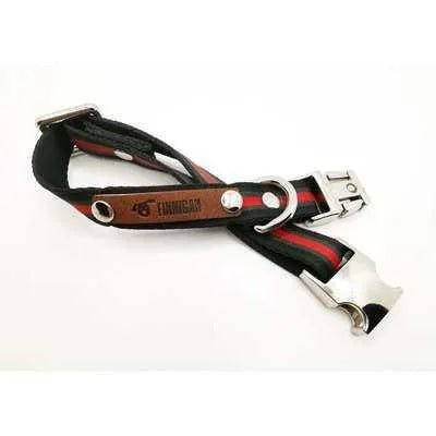 Finnigan Small Dog Collar: Personalised Engraving & Designer Fabrics Finnigan's Play Pen