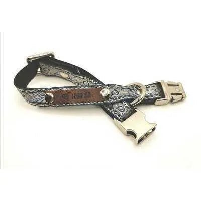 Finnigan Small Dog Collar: Personalised Engraving & Designer Fabrics Finnigan's Play Pen