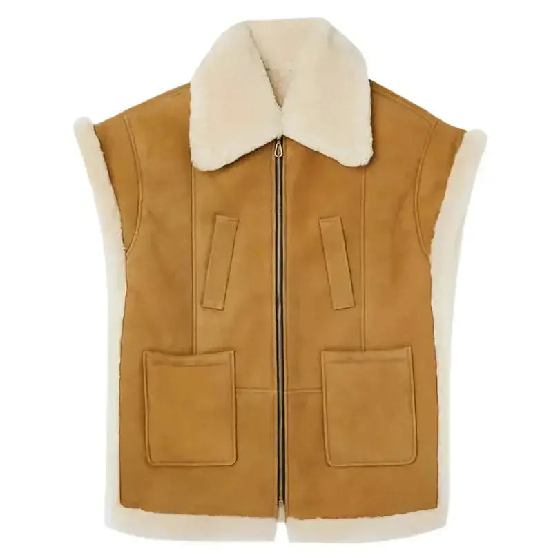 Women’s Vintage Shearling Vest Riders Republic UK