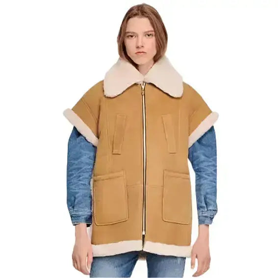 Women’s Vintage Shearling Vest Riders Republic UK