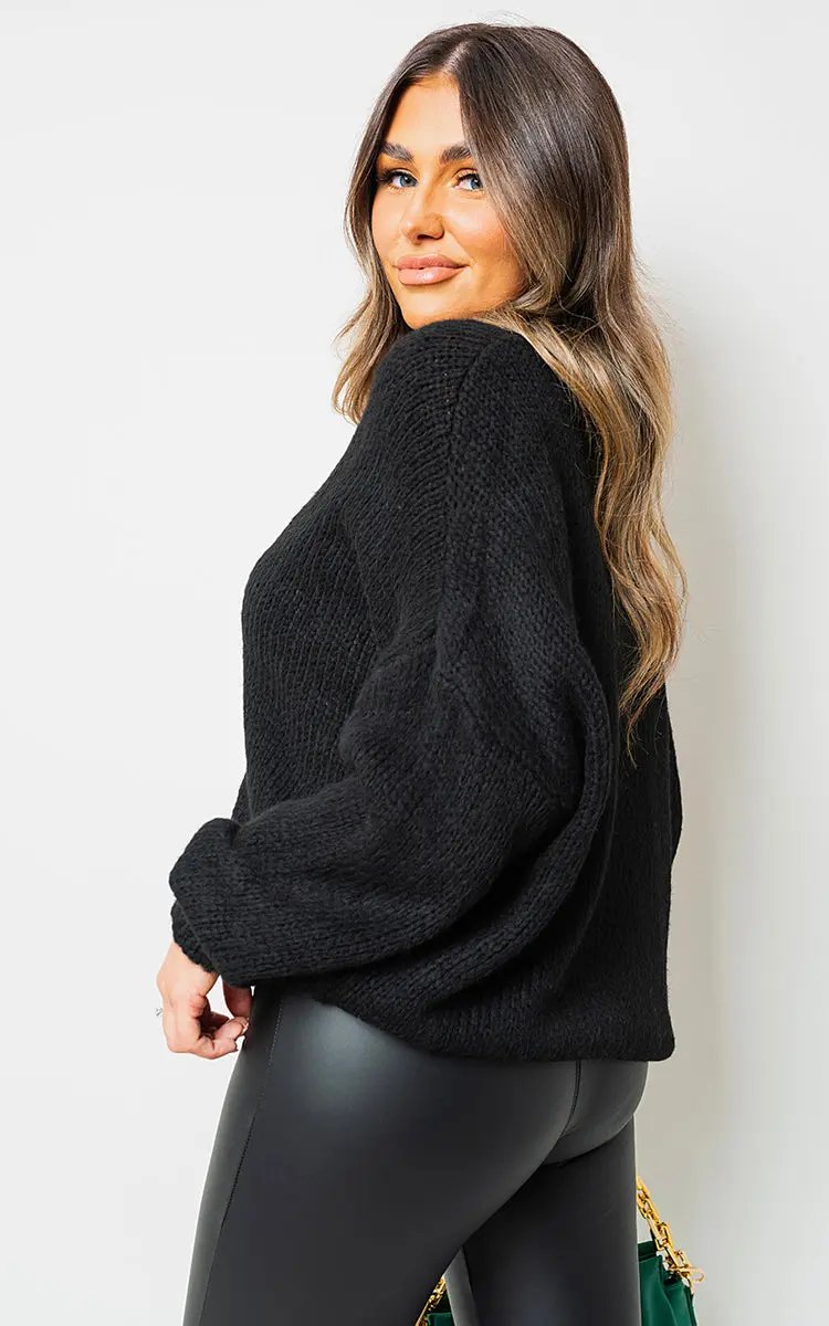 V-Neck Button Down Knitted Cardigan Moda