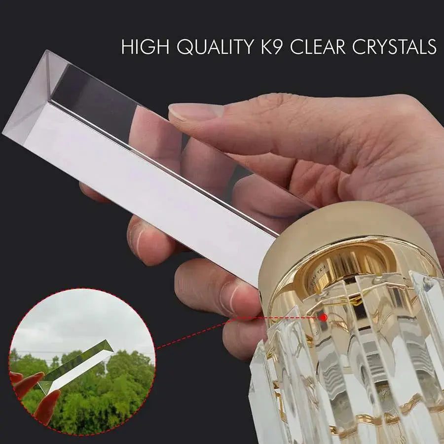 Crystal Semi Flush E27 Ceiling Light Fixture Round Fitting Chandelier Lamp~4505 LEDSone UK Ltd