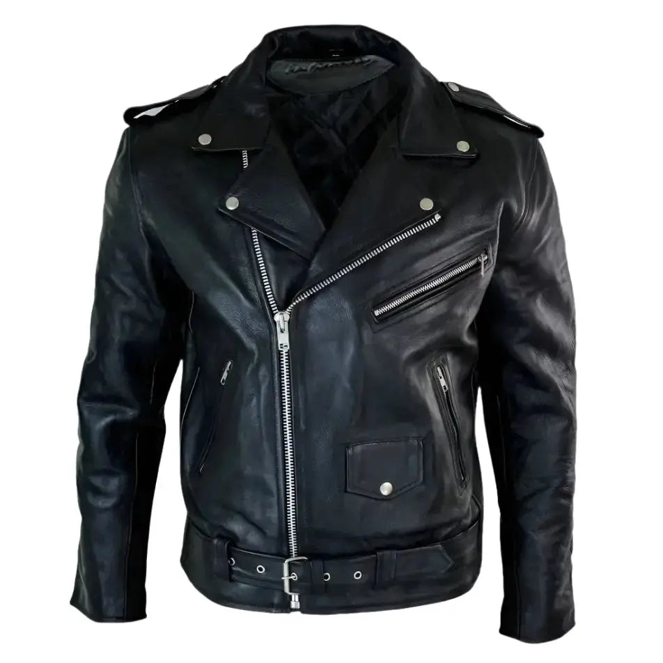 Men’s Brando-Style Retro Biker Jacket Riders Republic UK