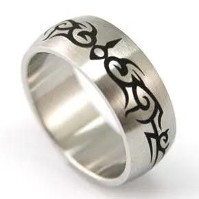 Men Gothic Solid Stainless Steel Ring MR009-0
