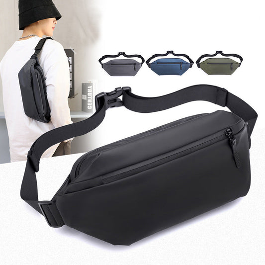 Fanny Pack for Men Women Water Resistant Large Hiking Waist Bag Pack Carrying All Phones for Running Walking Traveling WAUTTON