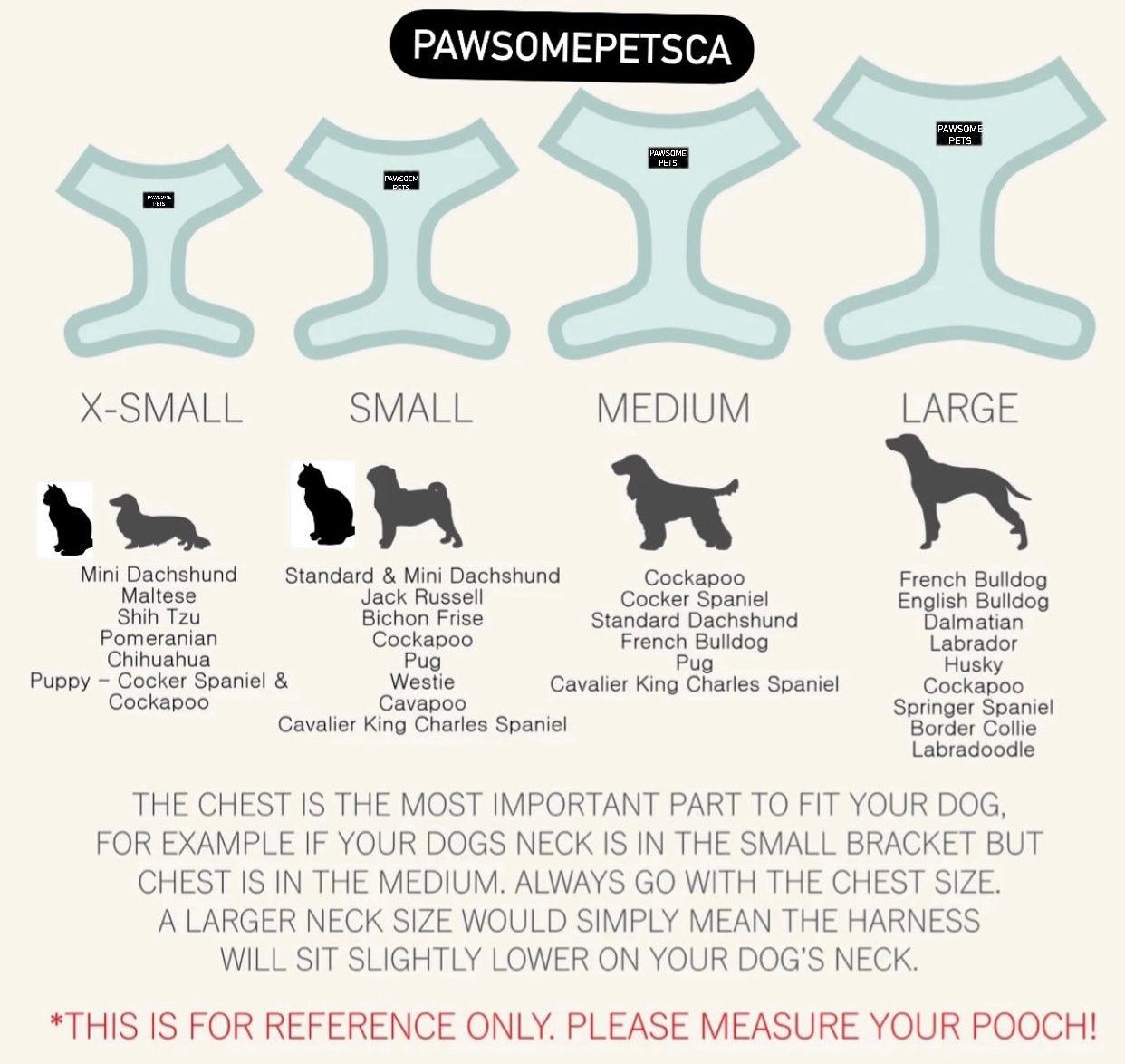 ADJUSTABLE HARNESS - IVORY PAWSOME PETS