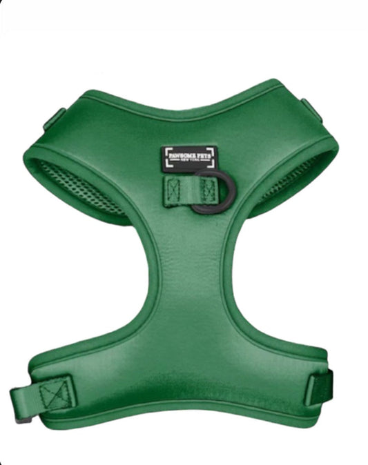 ADJUSTABLE SILK HARNESS - DARK GREEN PAWSOME PETS