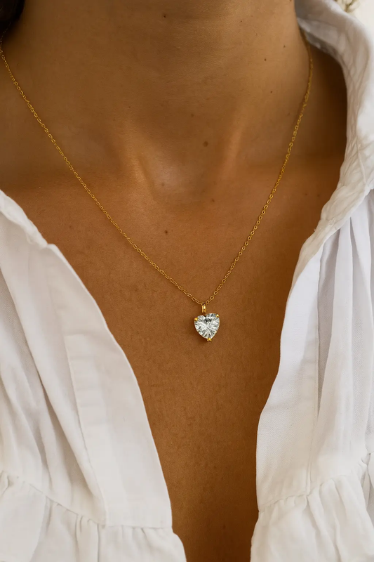 December Birthstone Chain Necklace Gold Lunar