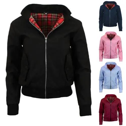 Ladies Classic Vintage Harrington Jacket - Made in UK-0