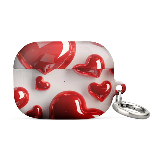 Red Hearts Case for AirPods JetGirl Art