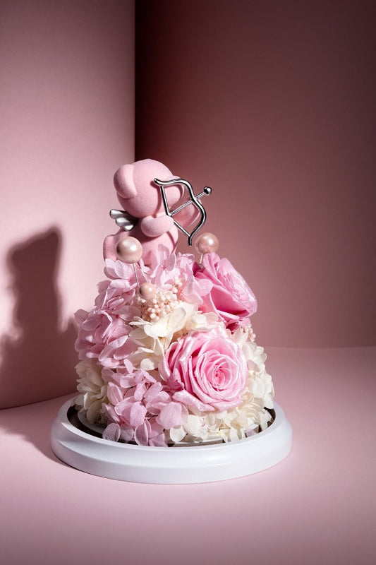 Adorable Cupid's Embrace Pink Teddy Bear JOYFLOWER