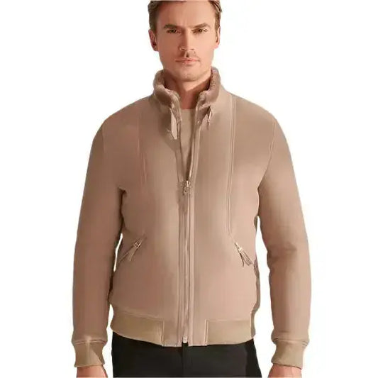 Men’s B3 Sheepskin Shearling Aviator Jacket Riders Republic UK