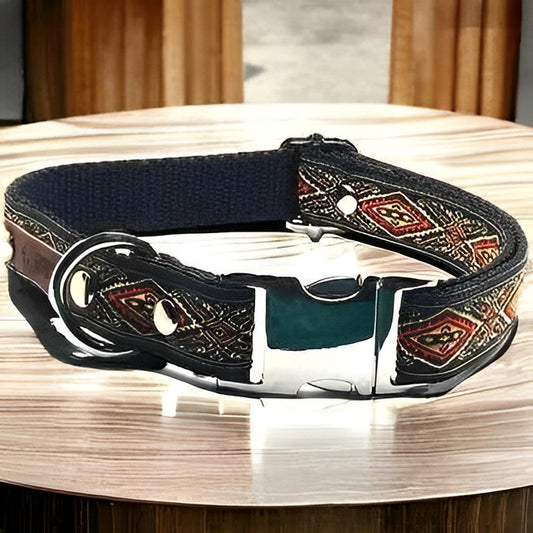 Personalised Embossed Cotton Dog Collar Finnigan's Play Pen