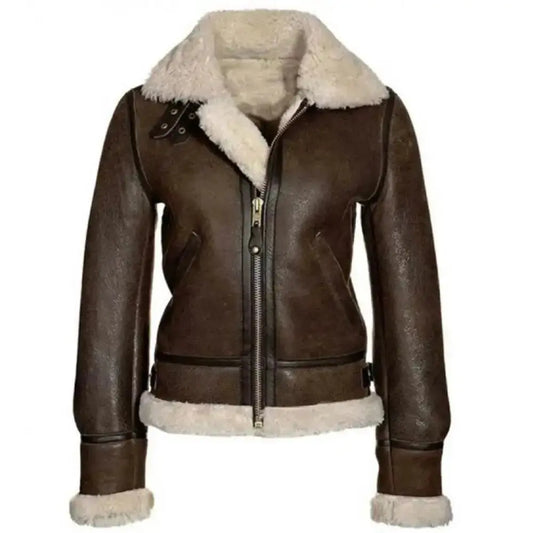 Womens B3 Sheepskin Bomber Jacket Riders Republic UK